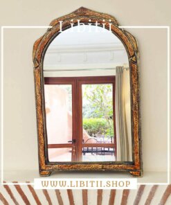 Handmade Orange Arch Bone Mirror