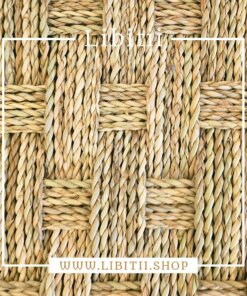 Dark Leather Bench In PalmLeaf Rope 2