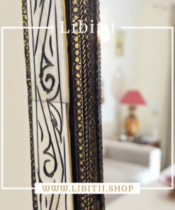 Handmade White Arch Bone Mirror 3