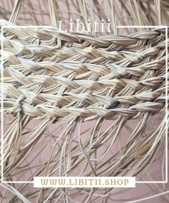 Mesh-Style Tubular Straw Pendant – Boho Charm 2