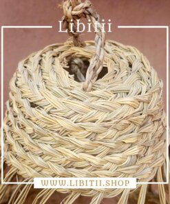 Mesh-Style Tubular Straw Pendant – Boho Charm 4