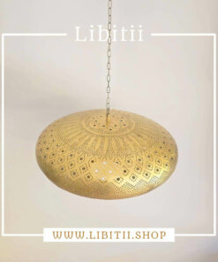 Moroccan Brass Ceiling Light 2