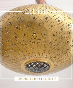 Moroccan Brass Ceiling Light 3