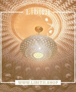 Moroccan Brass Ceiling Light 4