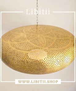 Moroccan Brass Hanging Light 2
