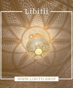 Moroccan Brass Hanging Light 3