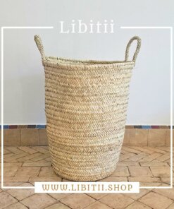 Palm Leaf Round Basket