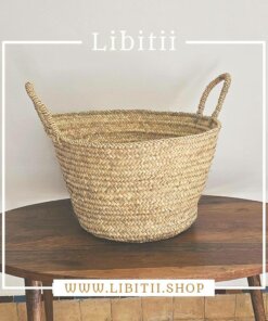 Palm Leaf Woven Basket