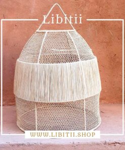 Raffia Lace Bell Lampshade 2