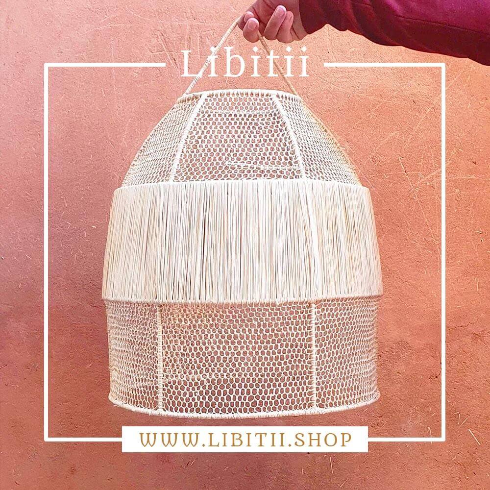 Raffia Lace Bell Lampshade