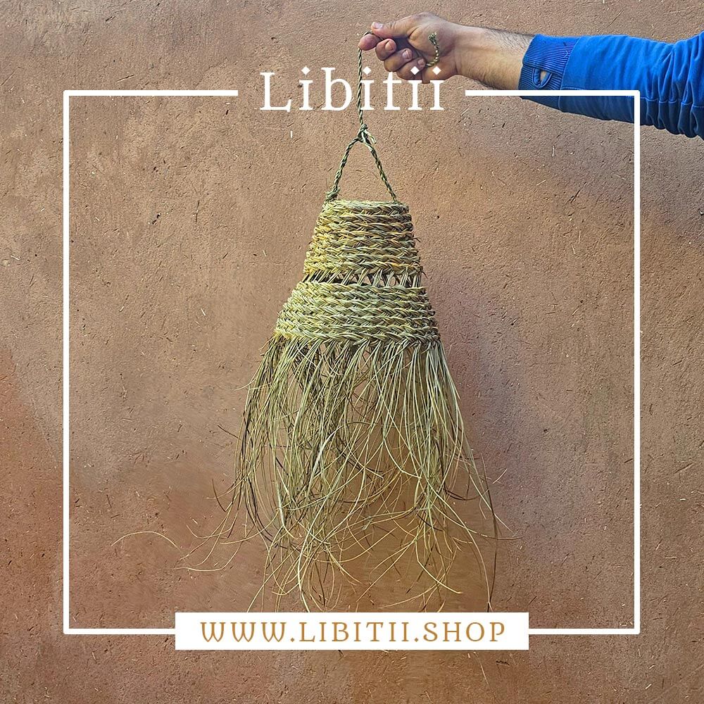 Straw Pendant Light Net