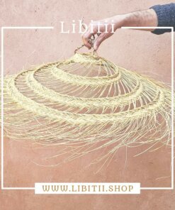Straw Parasol Suspension Net Shaped