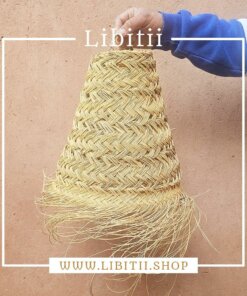 Tube-Shaped Straw Pendant Large Braiding 1