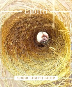 Tube-Shaped Straw Pendant Large Braiding 6