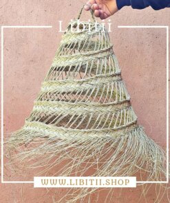 Tube-shaped Straw Hanging Light