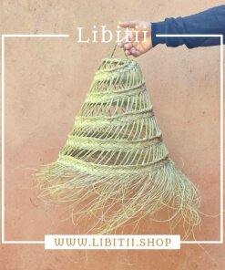 Tube-shaped Straw Hanging Light