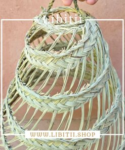 Tube-shaped Straw Hanging Light