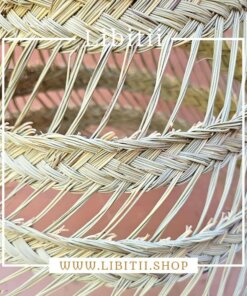 Tube-shaped Straw Hanging Light