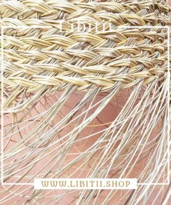 Tube-shaped straw suspension - Handwoven Moroccan Pendant Light 3