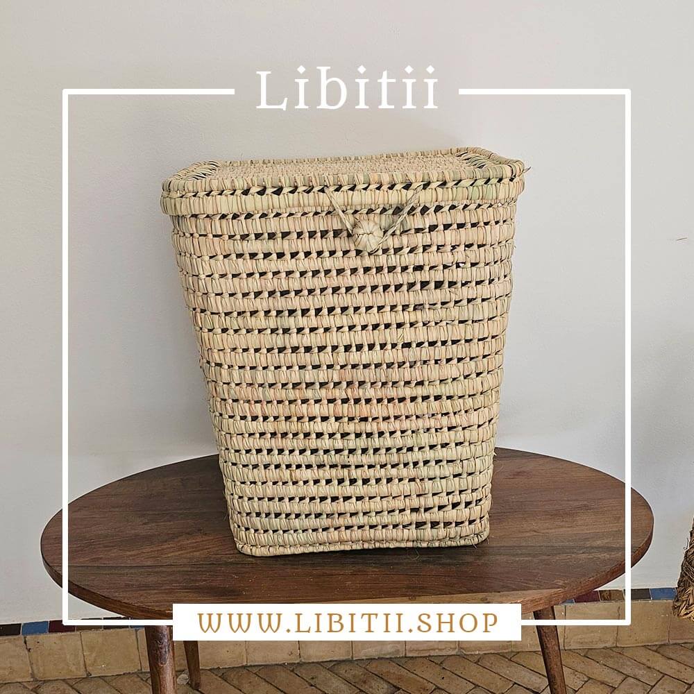 Wicker Laundry Basket Square