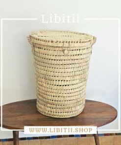 Wicker laundry basket